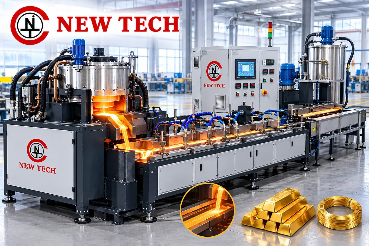 Induction Continuous Casting Machine